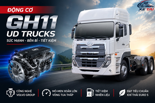 Động cơ GH11 UD Trucks | Công nghệ Volvo Group, mạnh mẽ & tiết kiệm